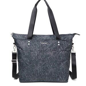 Baggallini Carryall Tote Bag – Medium  Midnight Blossom– NWT